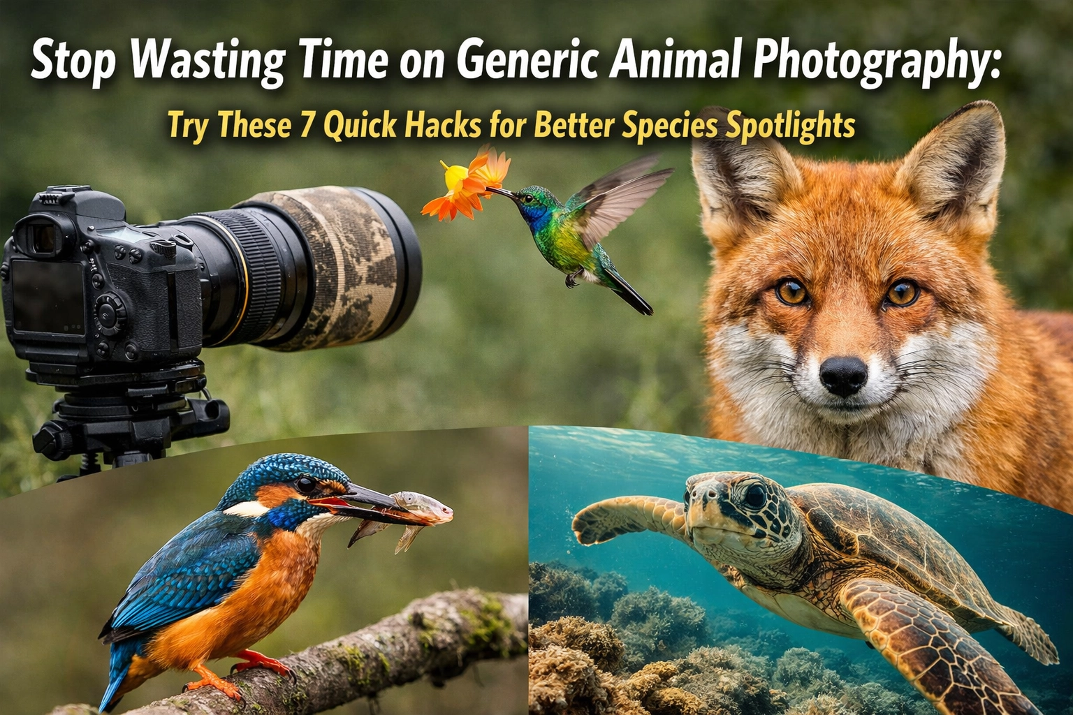 Stop Wasting Time on Generic Animal Photography: Try These 7 Quick Hacks for Better Species Spotlights