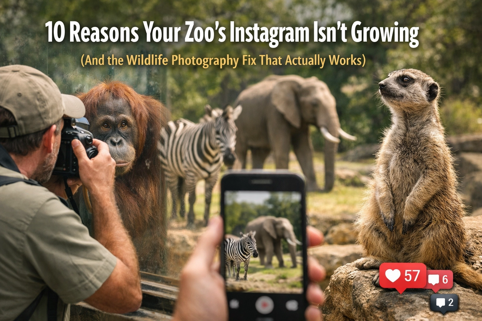 10 Reasons Your Zoo’s Instagram Isn’t Growing (And the Wildlife Photography Fix That Actually Works)