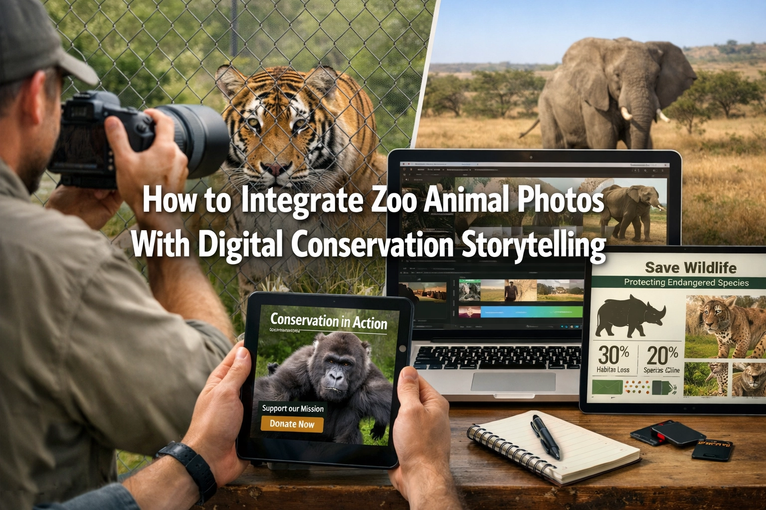 How to Integrate Zoo Animal Photos With Digital Conservation Storytelling