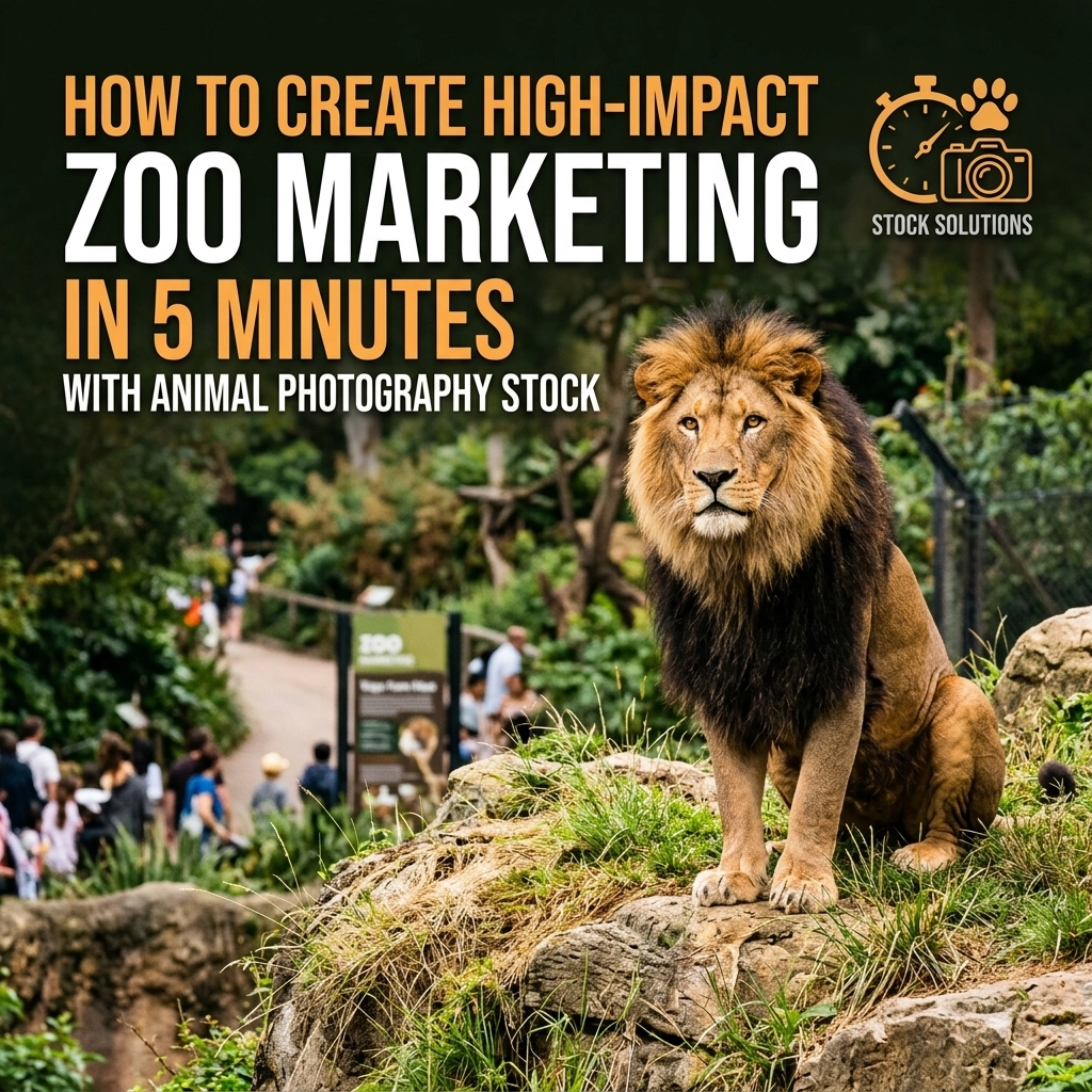 How to Create High-Impact Zoo Marketing in 5 Minutes with Animal Photography Stock
