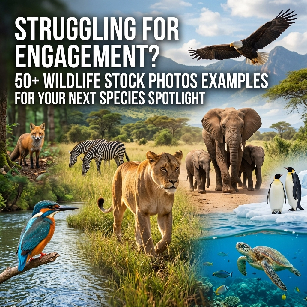 Struggling For Engagement? 50+ Wildlife Stock Photos Examples for Your Next Species Spotlight